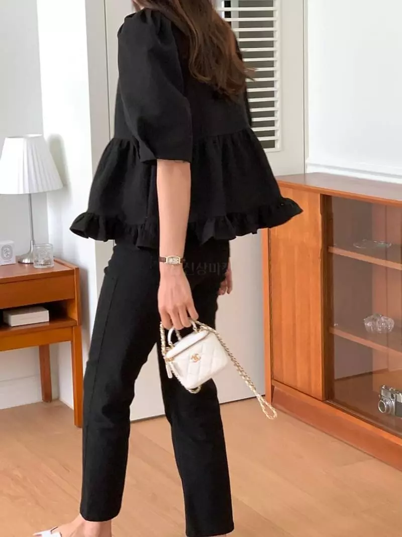 Tacit - Korean Women Fashion - #momslook - Lebien Blouse - 4