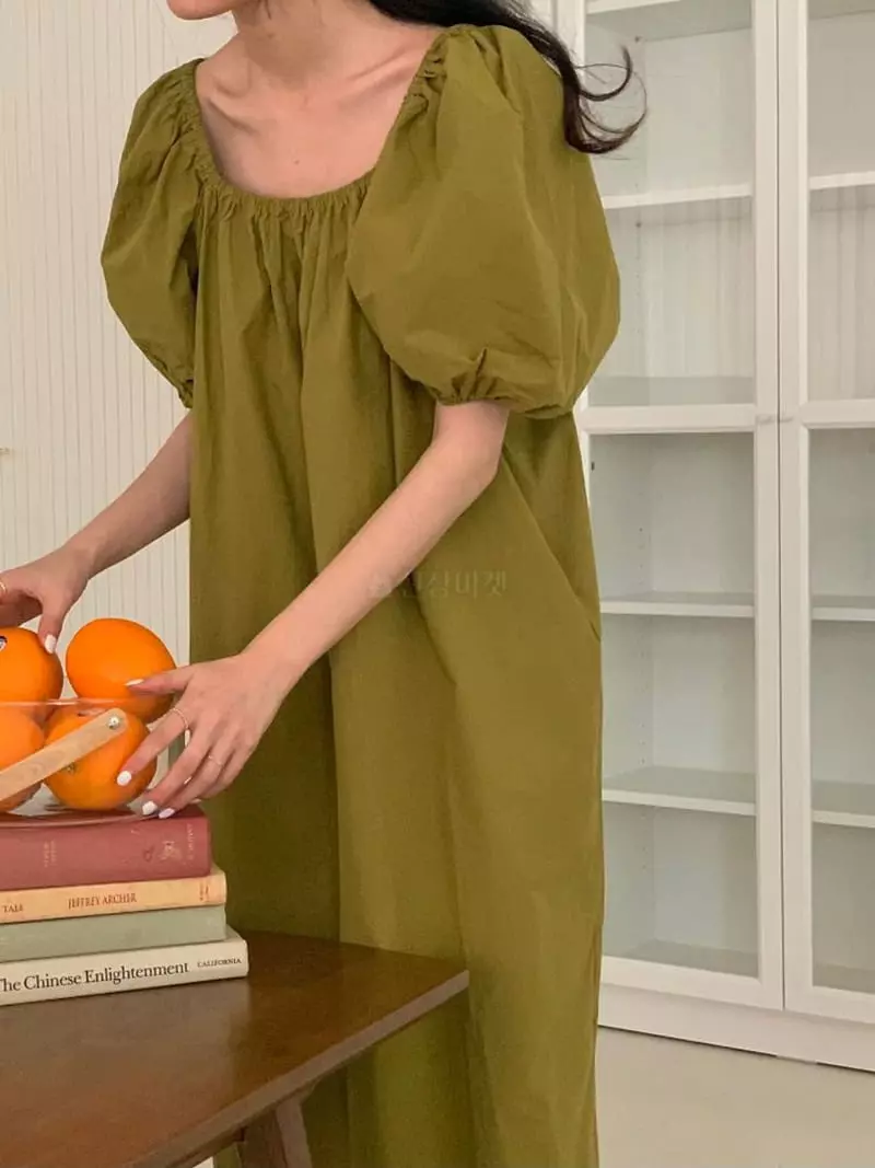 Tacit - Korean Women Fashion - #womensfashion - Line Banding One-piece