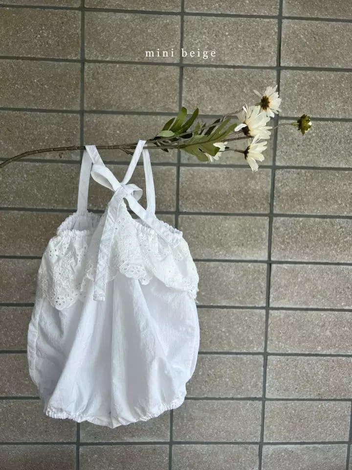 The Beige - Korean Baby Fashion - #babyoninstagram - Lace String Bodysuit