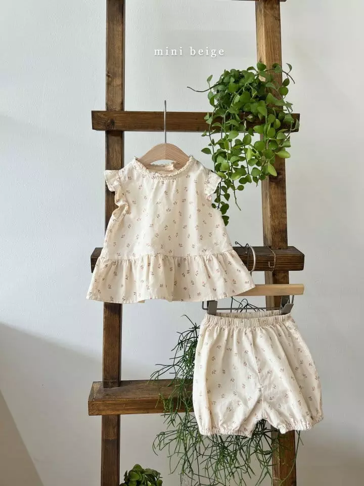 The Beige - Korean Baby Fashion - #babyoutfit - Frill Pumpkin Top Bottom Set - 2