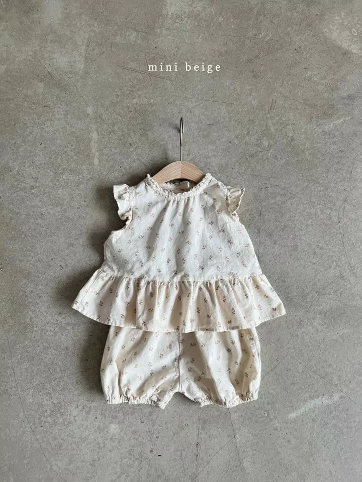 The Beige - Korean Baby Fashion - #babywear - Frill Pumpkin Top Bottom Set - 4