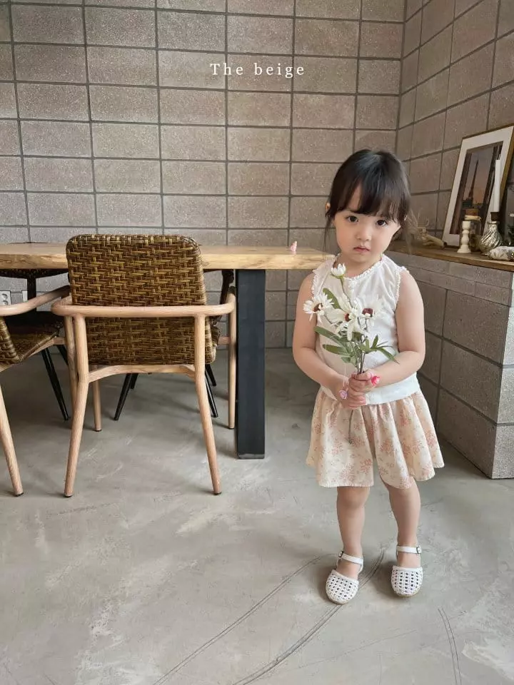 The Beige - Korean Children Fashion - #Kfashion4kids - Flower Skirt Pants - 9