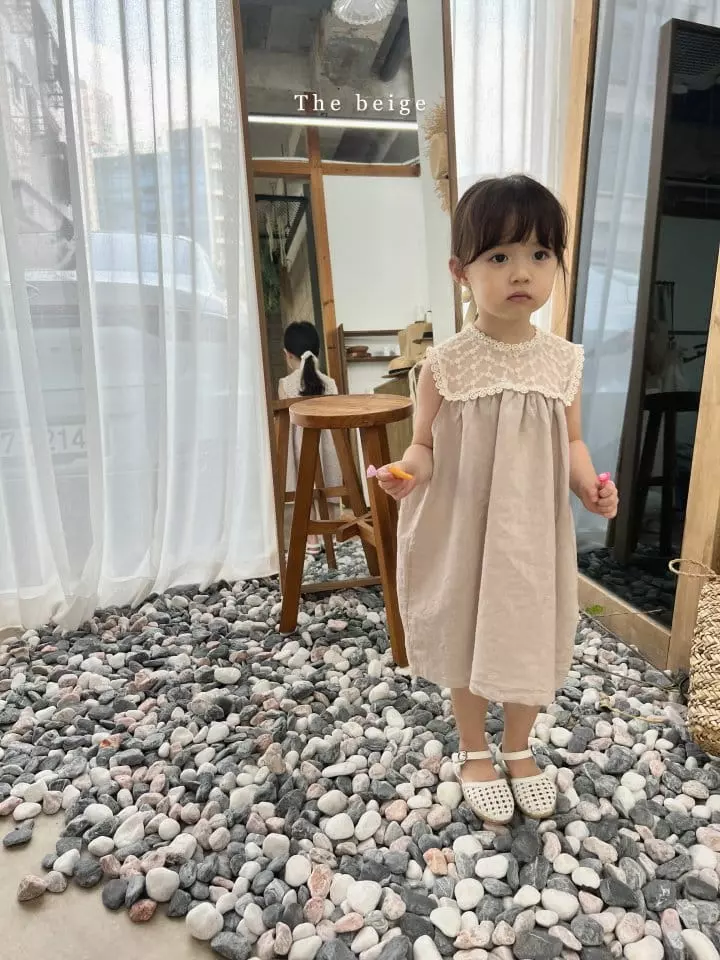 The Beige - Korean Children Fashion - #kidzfashiontrend - Summer Lace One-piece - 4