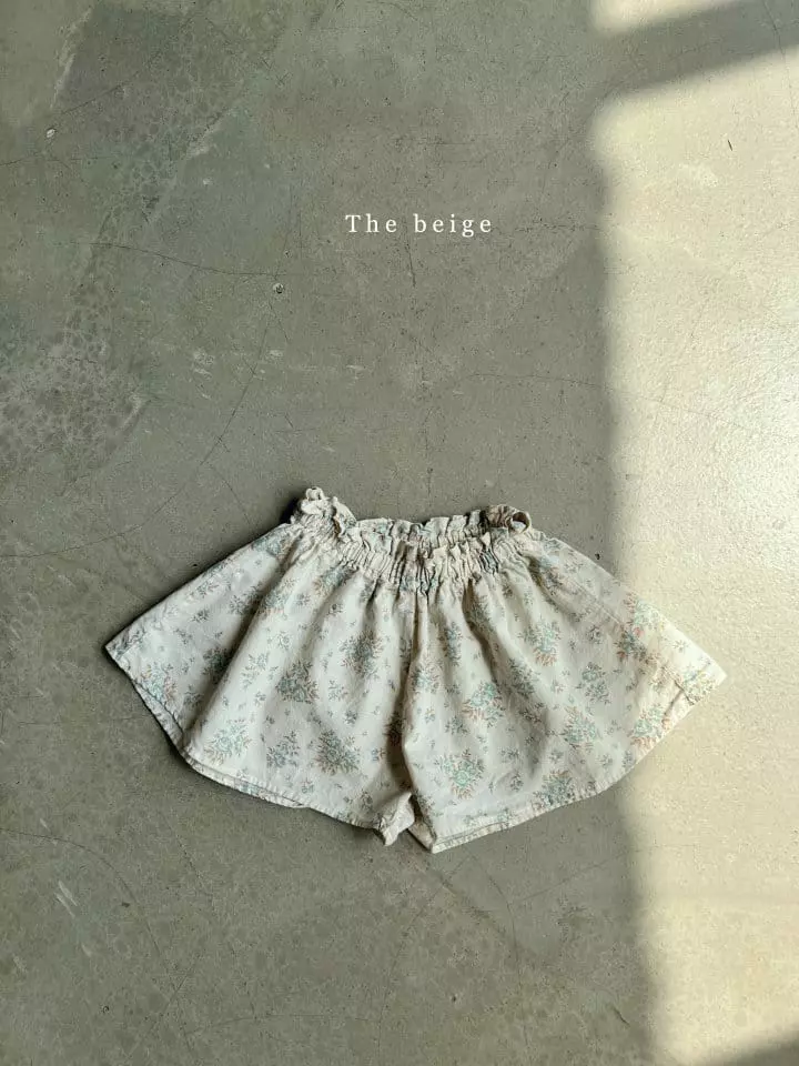 The Beige - Korean Children Fashion - #childrensboutique - Flower Skirt Pants - 2