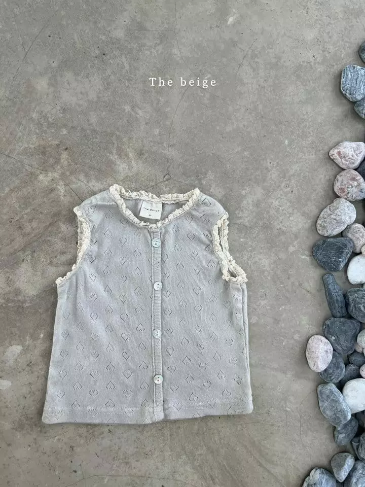 The Beige - Korean Children Fashion - #childrensboutique - Rib Lace Tee