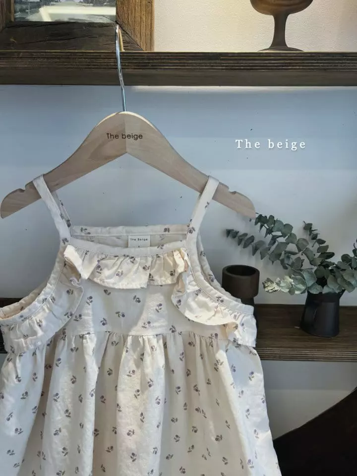 The Beige - Korean Children Fashion - #kidsshorts - Frill String One-piece - 2