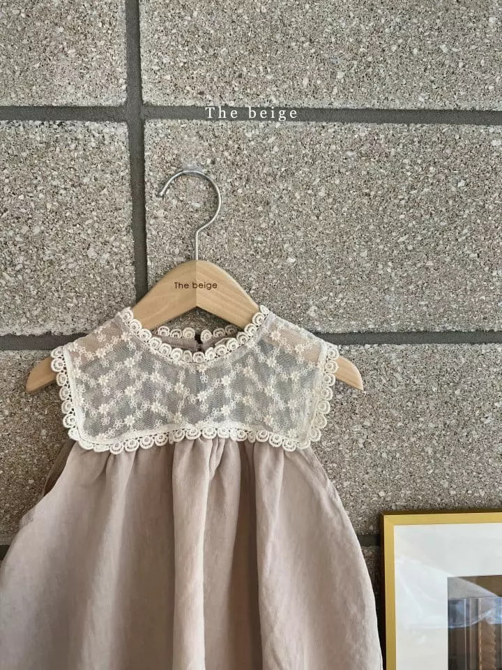 The Beige - Korean Children Fashion - #kidsshorts - Summer Lace One-piece