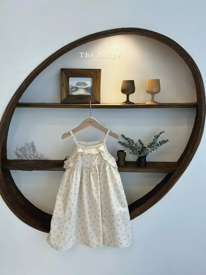The Beige - Korean Children Fashion - #kidsstore - Frill String One-piece - 3