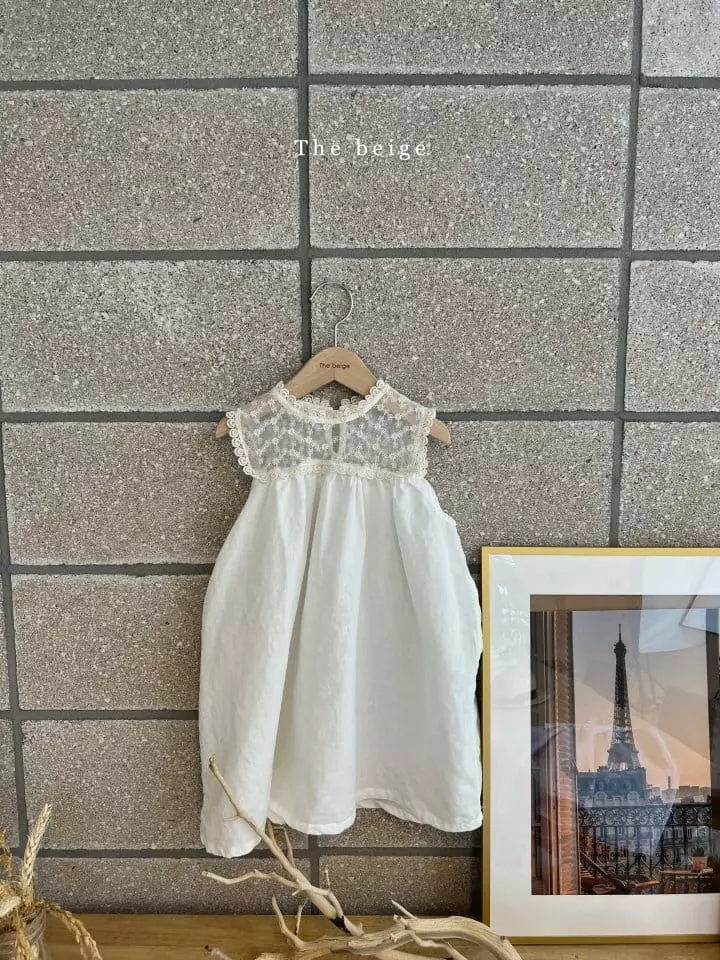 The Beige - Korean Children Fashion - #kidsstore - Summer Lace One-piece - 2