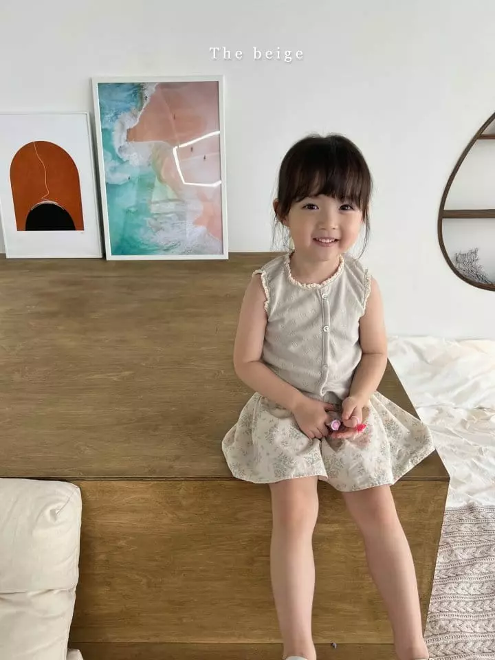 The Beige - Korean Children Fashion - #kidzfashiontrend - Flower Skirt Pants - 8