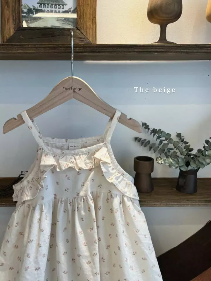 The Beige - Korean Children Fashion - #kidsstore - Frill String One-piece - 4