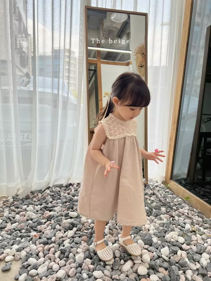 The Beige - Korean Children Fashion - #magicofchildhood - Summer Lace One-piece - 6