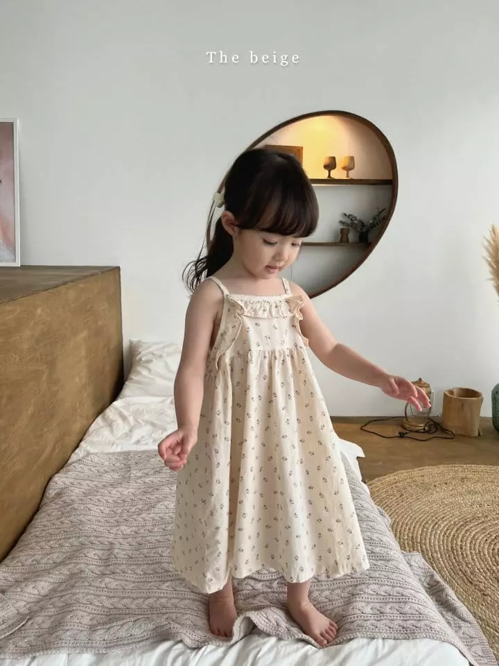 The Beige - Korean Children Fashion - #minifashionista - Frill String One-piece - 8