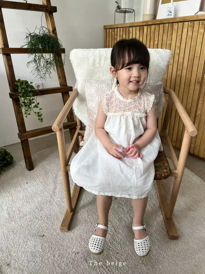 The Beige - Korean Children Fashion - #stylishchildhood - Summer Lace One-piece - 11
