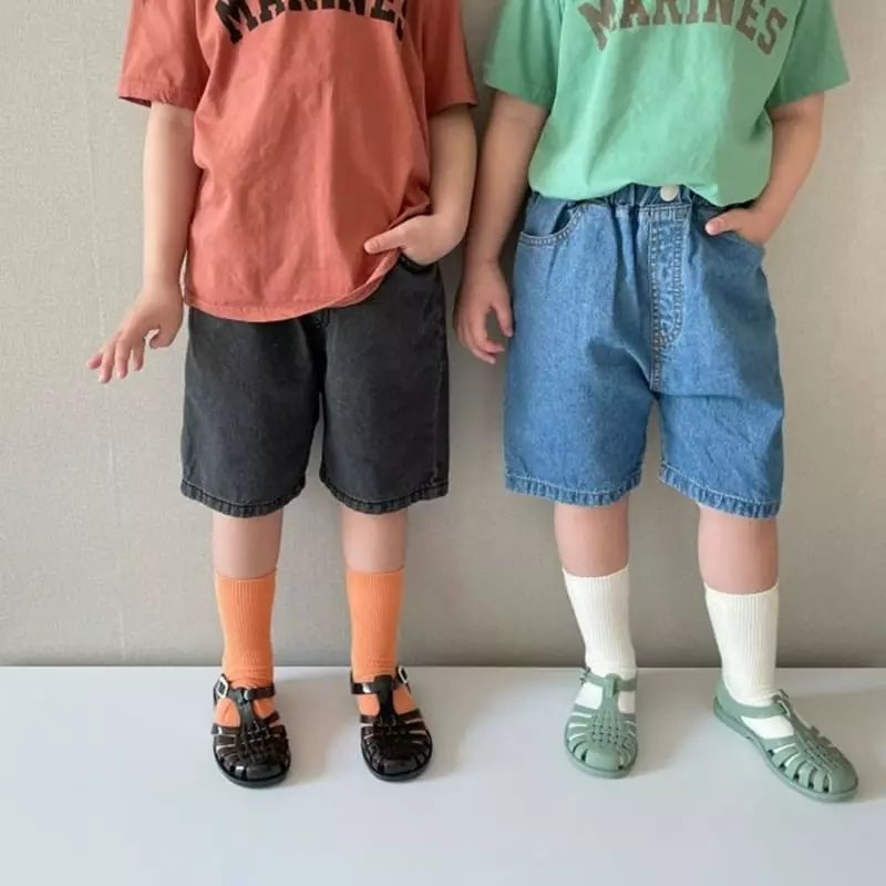The Grey - Korean Children Fashion - #Kfashion4kids - Wide Shorts