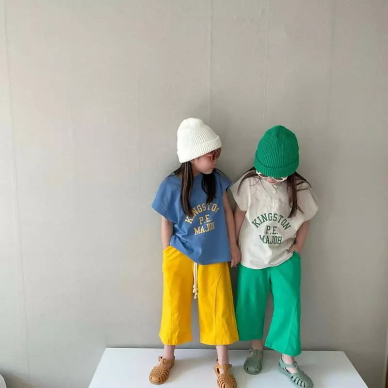 The Grey - Korean Children Fashion - #Kfashion4kids - Terry Line Pants - 9