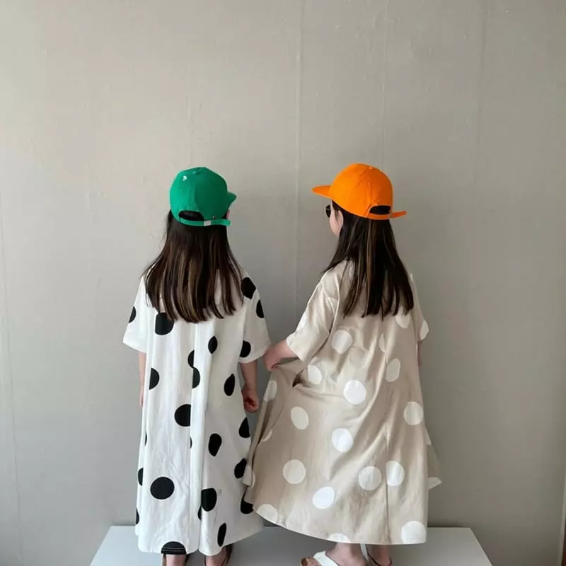 The Grey - Korean Children Fashion - #Kfashion4kids - Dot One-piece - 7