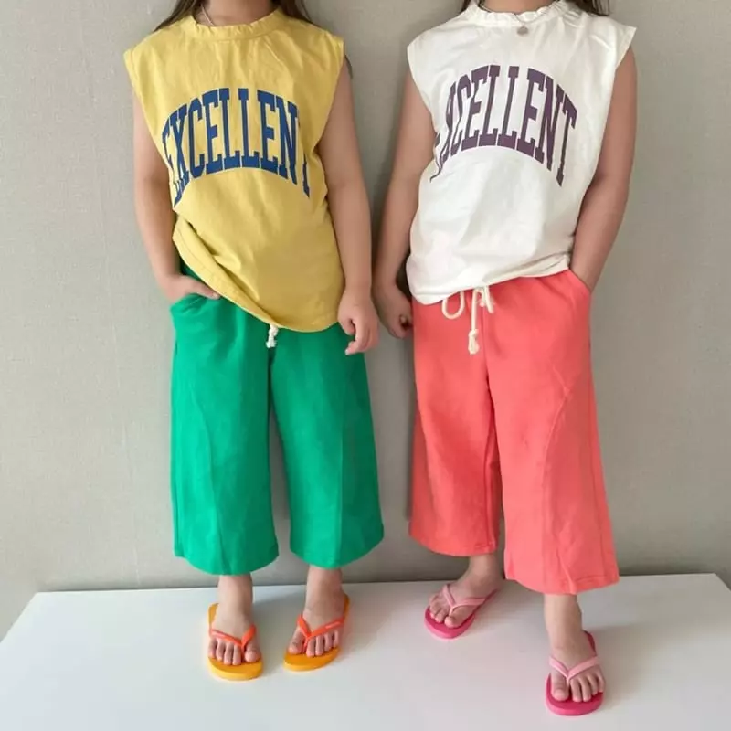 The Grey - Korean Children Fashion - #childofig - Terry Line Pants