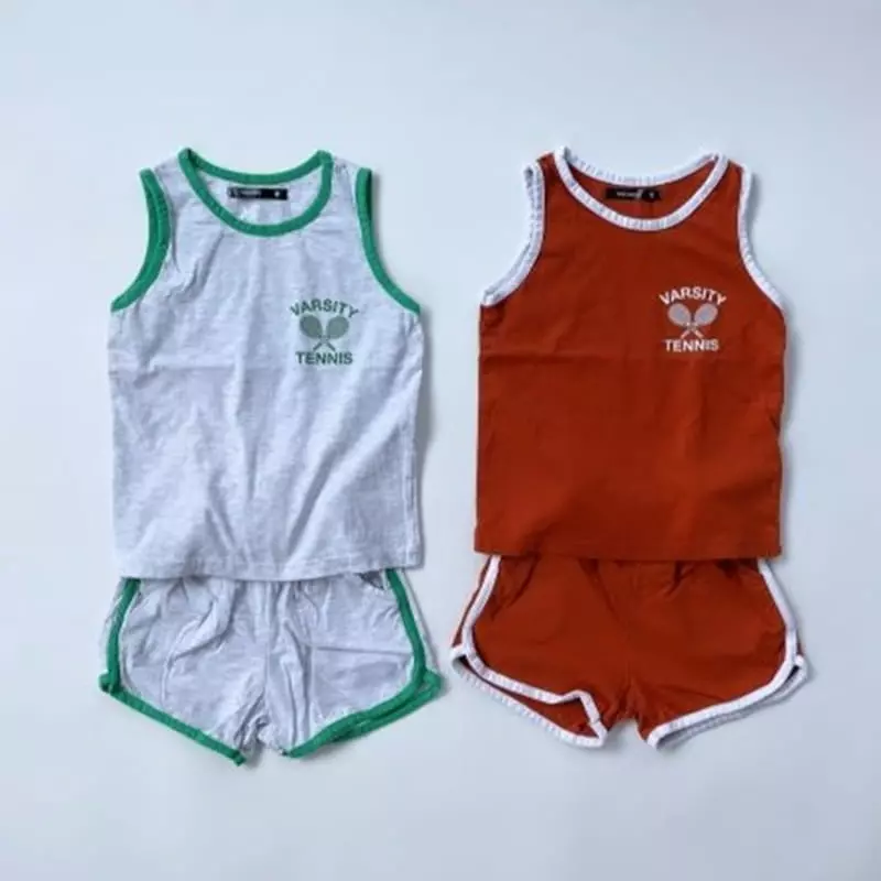 The Grey - Korean Children Fashion - #childofig - Runner Top Bottom Set - 12