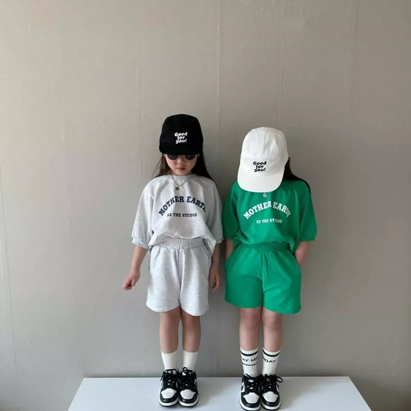 The Grey - Korean Children Fashion - #childofig - Half Half Top Bottom Set - 10