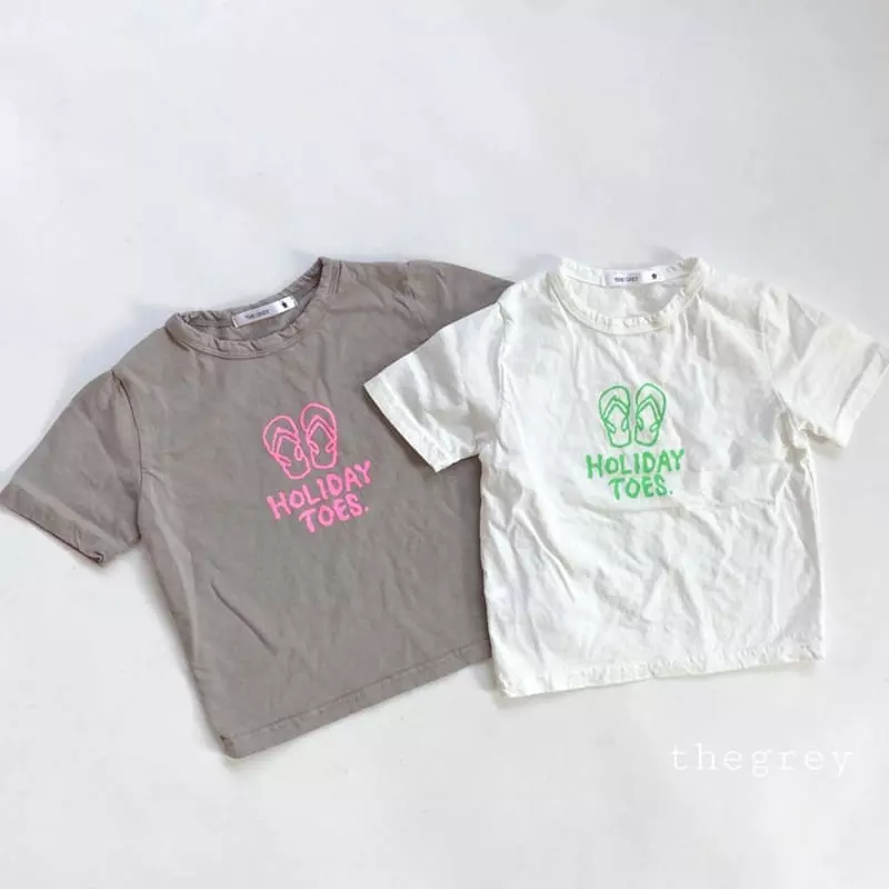 The Grey - Korean Children Fashion - #childofig - Terry Short Sleeves Tee - 7