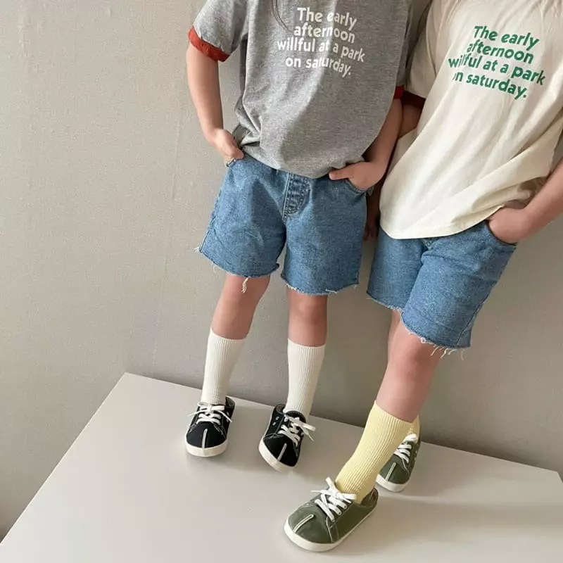 The Grey - Korean Children Fashion - #childofig - Piping Point Tee - 3