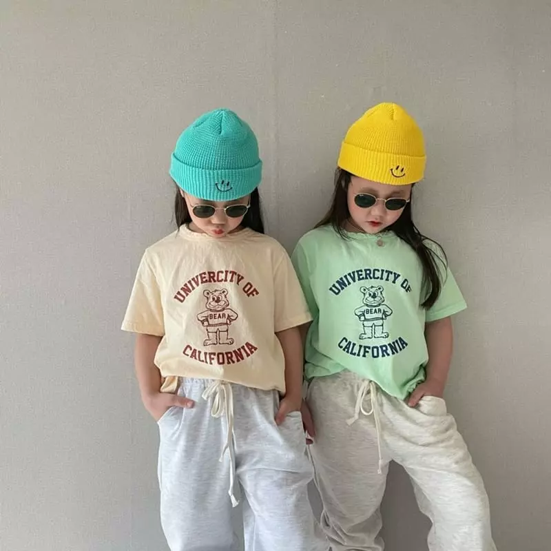 The Grey - Korean Children Fashion - #childofig - Bear Washing Tee