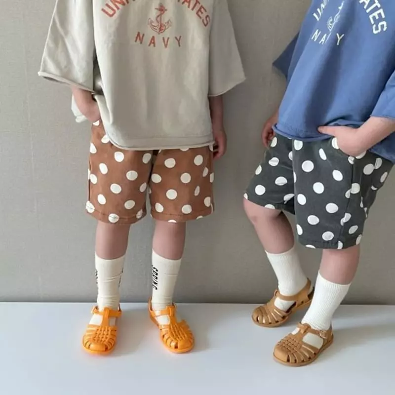 The Grey - Korean Children Fashion - #childrensboutique - Dot Shorts