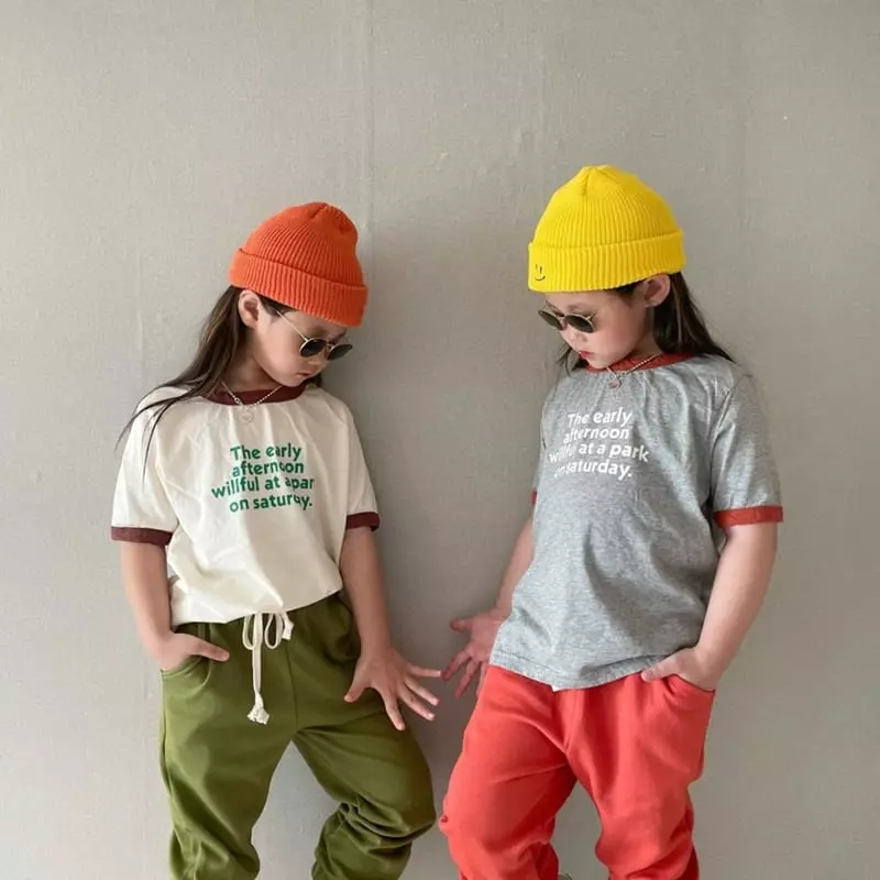 The Grey - Korean Children Fashion - #designkidswear - Piping Point Tee - 5