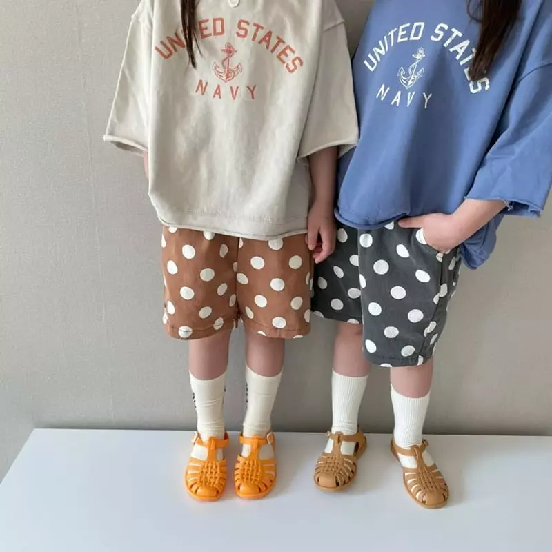 The Grey - Korean Children Fashion - #discoveringself - Dot Shorts - 3