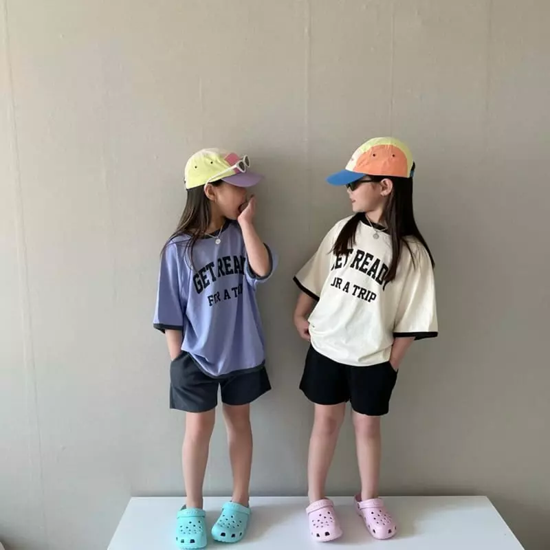 The Grey - Korean Children Fashion - #discoveringself - Trip Top Bottom Set