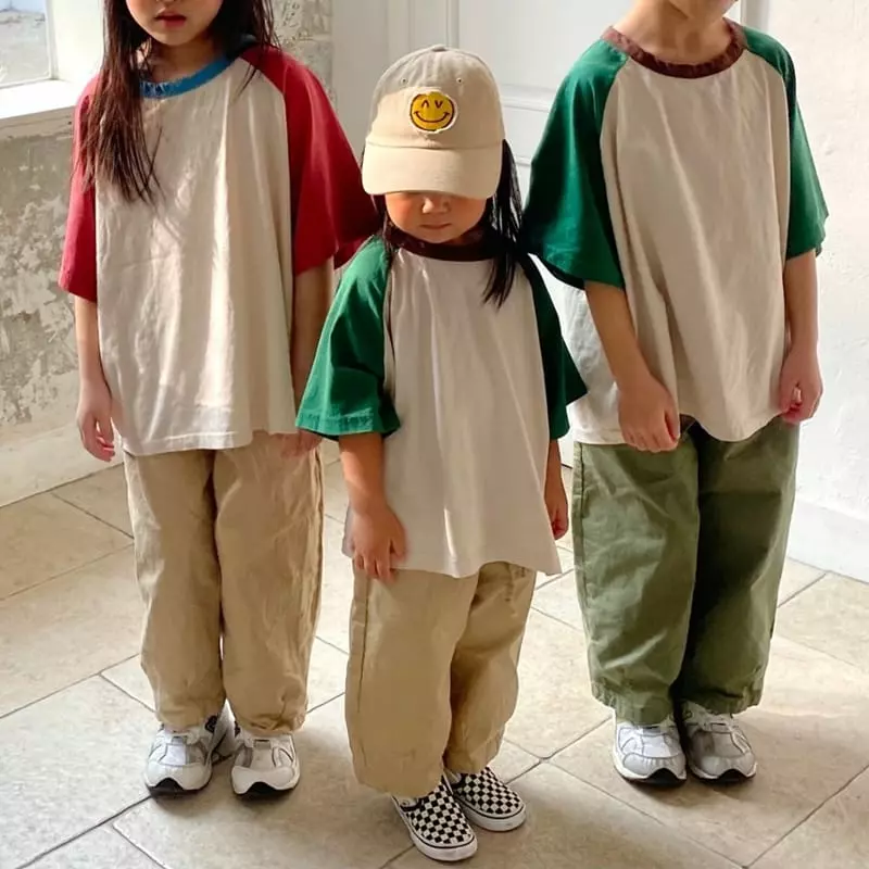 The Grey - Korean Children Fashion - #discoveringself - Raglan Washing Tee - 10