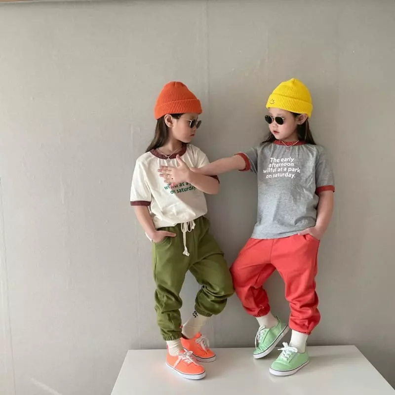 The Grey - Korean Children Fashion - #discoveringself - Piping Point Tee - 6