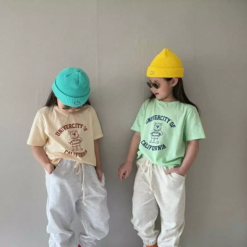 The Grey - Korean Children Fashion - #discoveringself - Bear Washing Tee - 5