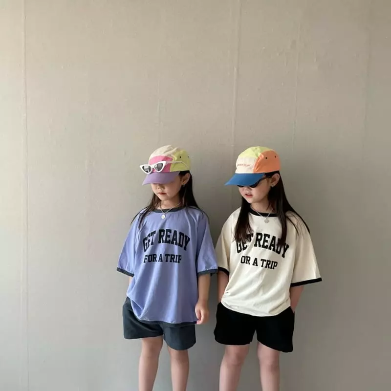 The Grey - Korean Children Fashion - #fashionkids - Trip Top Bottom Set - 2