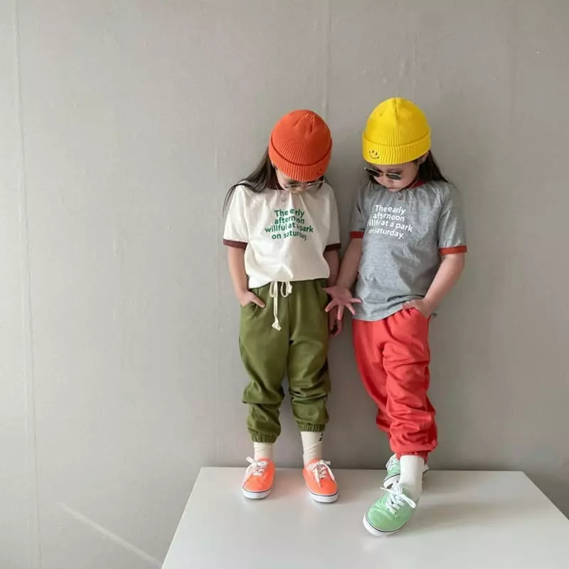 The Grey - Korean Children Fashion - #fashionkids - Piping Point Tee - 7