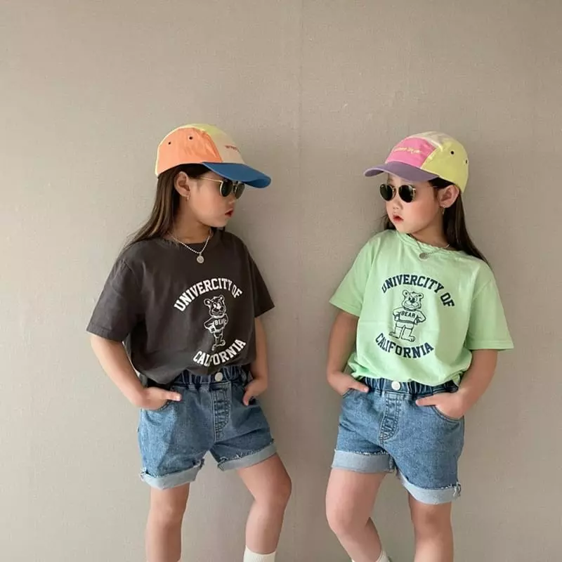 The Grey - Korean Children Fashion - #fashionkids - Bear Washing Tee - 6