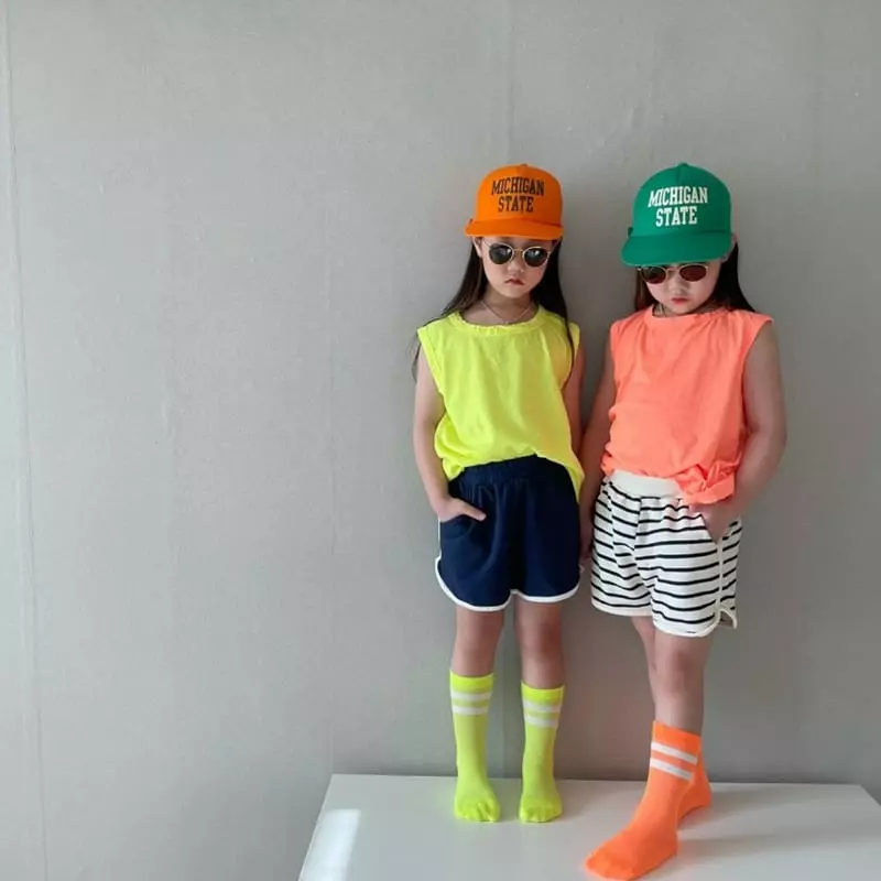 The Grey - Korean Children Fashion - #kidsshorts - Daily Sleeveless - 3
