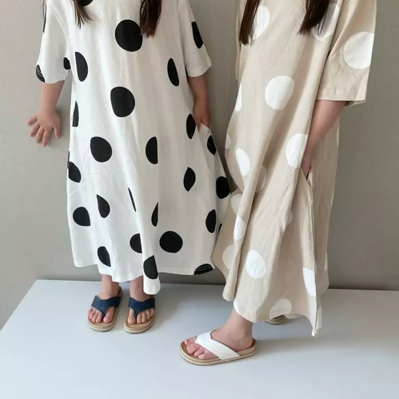 The Grey - Korean Children Fashion - #fashionkids - Dot One-piece - 4