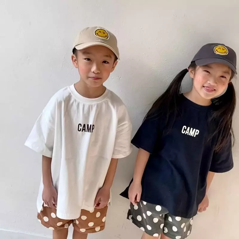 The Grey - Korean Children Fashion - #kidsstore - Camp Boxy Tee