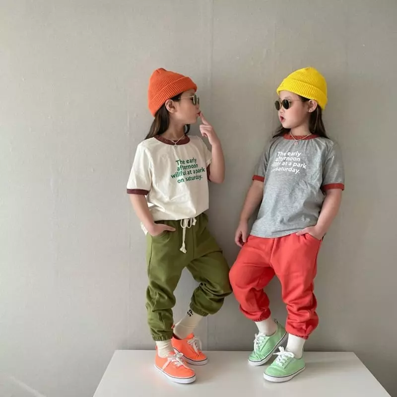 The Grey - Korean Children Fashion - #kidsstore - Piping Point Tee - 9