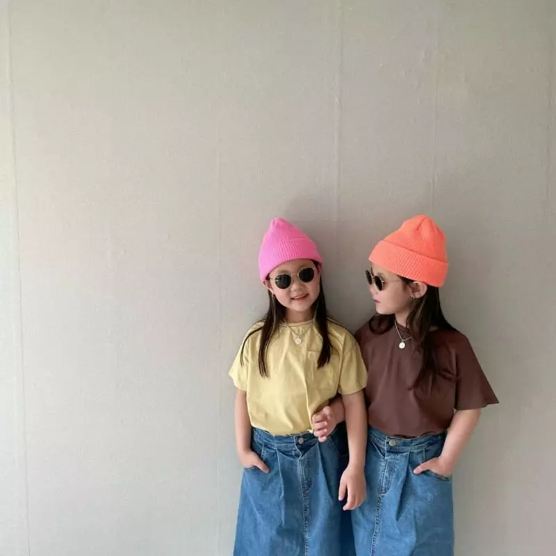 The Grey - Korean Children Fashion - #kidsstore - Pocket Washing Tee - 6