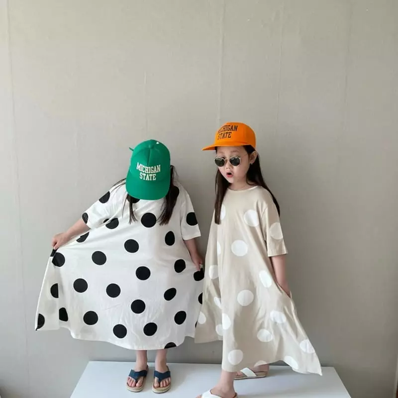 The Grey - Korean Children Fashion - #kidsstore - Dot One-piece - 5