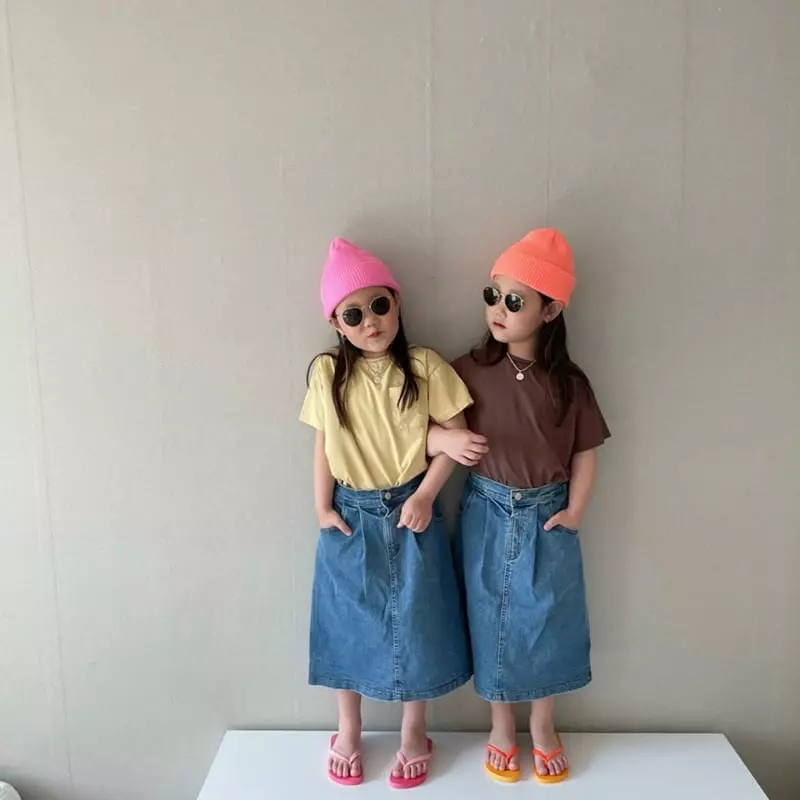 The Grey - Korean Children Fashion - #kidsstore - Pappy Denim Skirt - 3