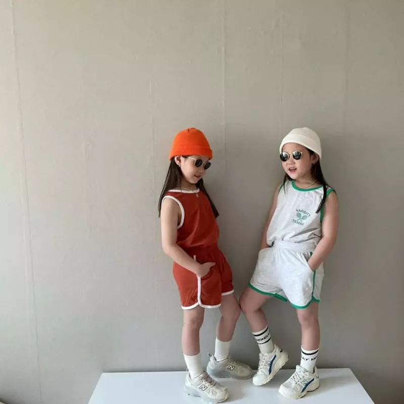 The Grey - Korean Children Fashion - #kidzfashiontrend - Runner Top Bottom Set - 6