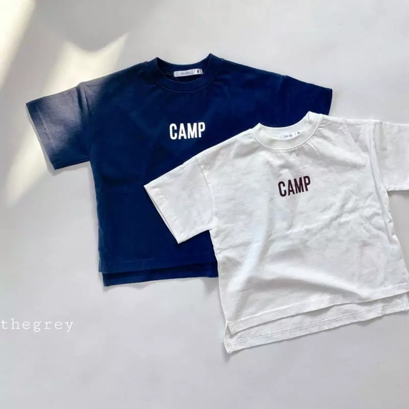 The Grey - Korean Children Fashion - #kidzfashiontrend - Camp Boxy Tee - 2