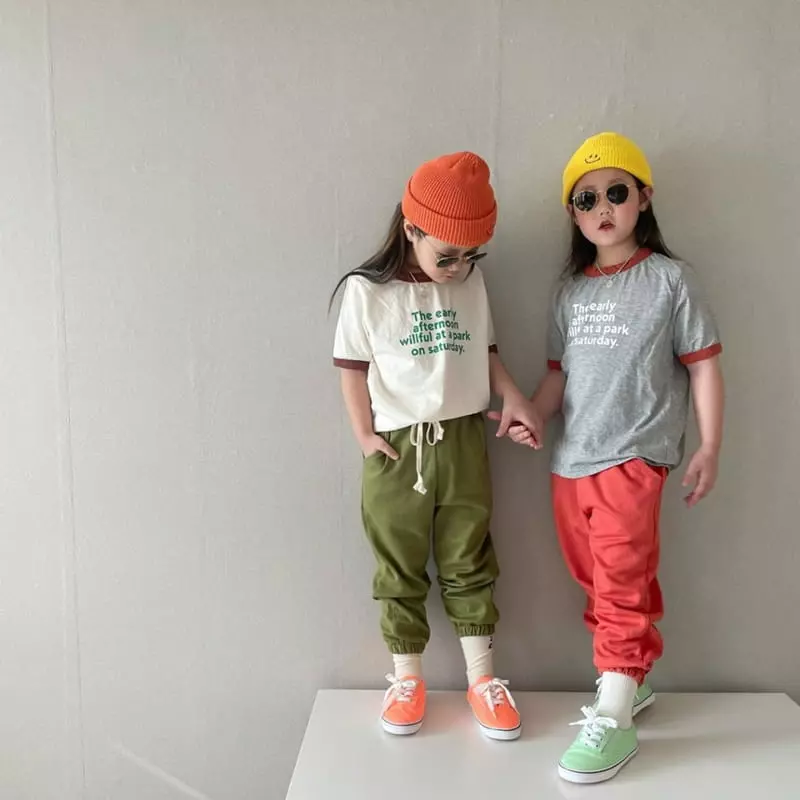 The Grey - Korean Children Fashion - #kidzfashiontrend - Piping Point Tee - 10