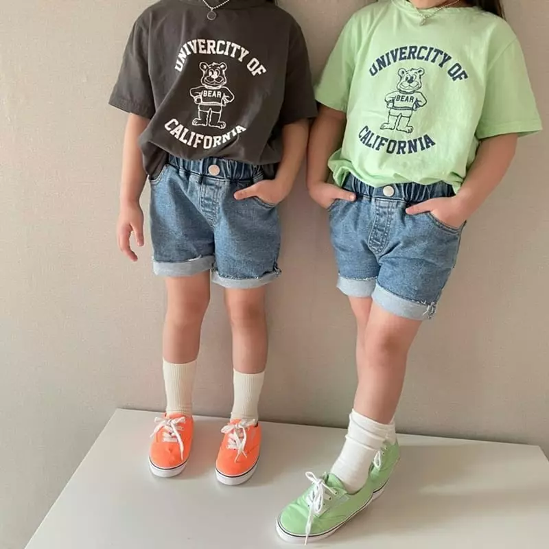 The Grey - Korean Children Fashion - #kidzfashiontrend - Bear Washing Tee - 9