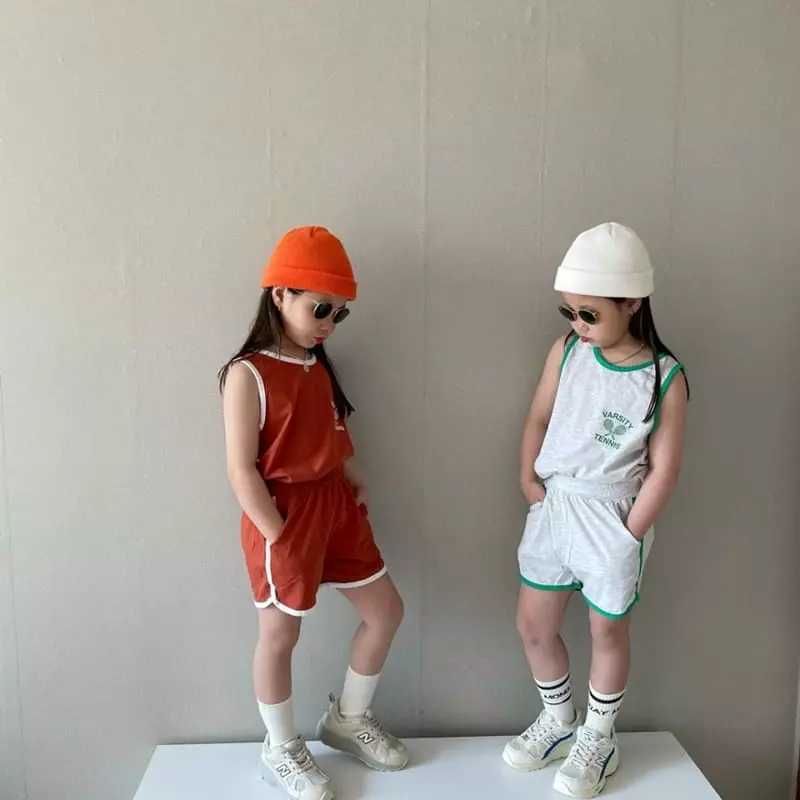 The Grey - Korean Children Fashion - #littlefashionista - Runner Top Bottom Set - 8