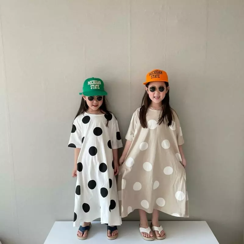 The Grey - Korean Children Fashion - #littlefashionista - Dot One-piece - 8
